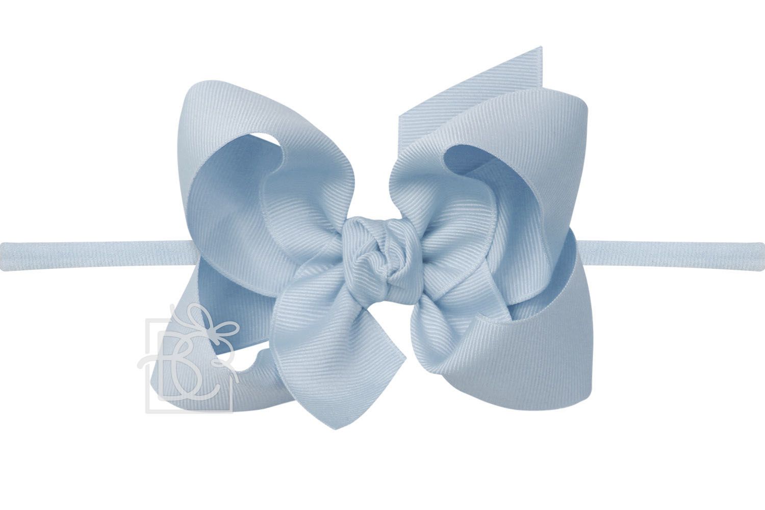 Light Blue Large Bow with Headband