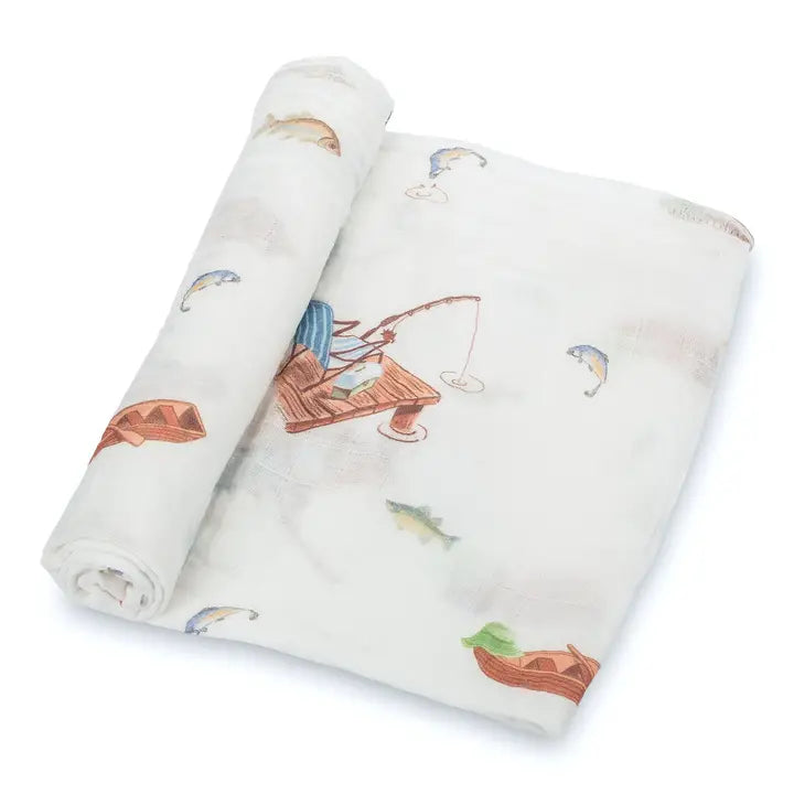 Fishing Swaddle Blanket