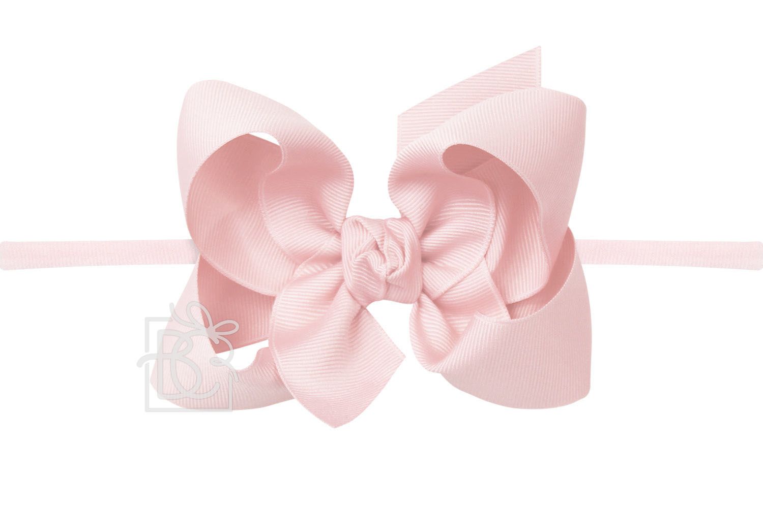 Light Pink Large Bow with Headband
