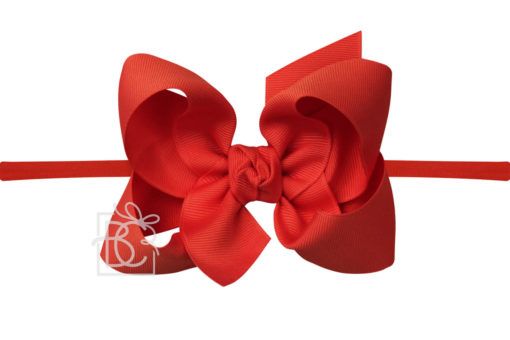 Red Large Bow with Headband